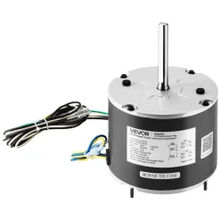VEVOR Condenser Fan Motor with Capacitor, 1/4HP 825RPM 208-230V, Compatible with GE Genteq 5KCP39LFBE31S 5KCP39LFY534AS, Lennox 12Y65 (92W75), Carrier HC39GE242 HB39GQ232, Amana Janitrol 0131M00014PS