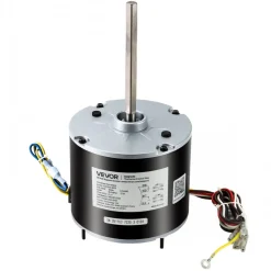 VEVOR Condenser Fan Motor with Capacitor, 1/3HP 1075RPM 208-230V, Compatible with GE Genteq K55HXGDD-81195 5KCP39GGY209AS, Fasco D925 D7908, Dayton EM3729F, Century FSE1036SV1, Rheem Ruud 51-100998-05