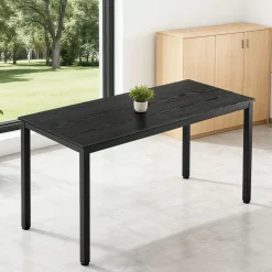 VEVOR Conference Table, Set of 6, 4.5 ft Office Meeting Table for 16 Person, Flexible Combination Desk Set, Modern Rectangle Meeting Desk with Metal Legs for Office, Conference Room, Easy Assembly