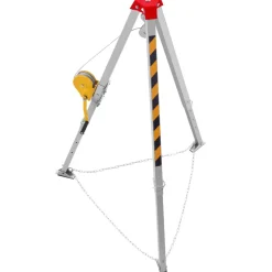 VEVOR Confined Space Tripod Kit, Confined Space Tripod 7' Legs and 98' Cable, Confined Space Rescue Tripod 32.8' Fall Protection, 1200 lbs Winch, Harness, Storage Bag