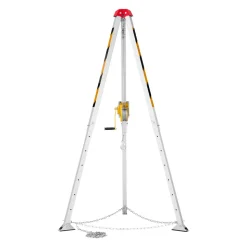 VEVOR Confined Space Tripod Kit 1200LBS Winch, Confined Space Tripod 7' Leg Bracket and 98' Cable, Confined Space Rescue Tripod 32.8' Fall Protection for Traditional Confined Spaces