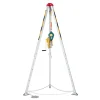 VEVOR Confined Space Tripod Kit, Confined Space Tripod 7' Legs and 98' Cable, Confined Space Rescue Tripod 32.8' Fall Protection, 1800 lbs Winch, Harness, Storage Bag