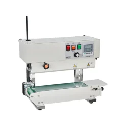 VEVOR Continuous Bag Band Sealing Machine, 0.24-0.47 in/6-12 mm Seal Width, Vertical Band Sealer Machine with Digital Temperature Control, Carbon Steel Bag Sealer for 0.02-0.8 mm Plastic Bags Films