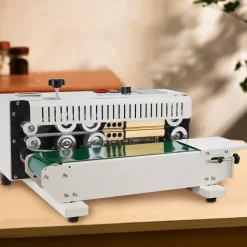 VEVOR Continuous Bag Band Sealing Machine, 0.24-0.47 in/6-12 mm Seal Width, Horizontal Band Sealer Machine with Digital Temperature Control, Bag Sealer for 0.02-0.8 mm Plastic Bags with Count Function