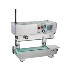 VEVOR Continuous Bag Band Sealing Machine, 0.24-0.47 in/6-12 mm Seal Width, Vertical Band Sealer Machine with Digital Temperature Control, Stainless Steel Bag Sealer for 0.02-0.8 mm Plastic Bags Films