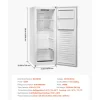 VEVOR Convertible Freezer/Refrigerator, 11 Cu.Ft Frost Free Upright Freezer with Temp Control Panel, Reversible Door, Adjustable Glass Shelves and LED, Standing Fridge for Kitchen, Office, Garage