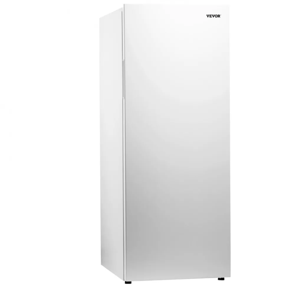 VEVOR Convertible Freezer/Refrigerator, 11 Cu.Ft Frost Free Upright Freezer with Temp Control Panel, Reversible Door, Adjustable Glass Shelves and LED, Standing Fridge for Kitchen, Office, Garage
