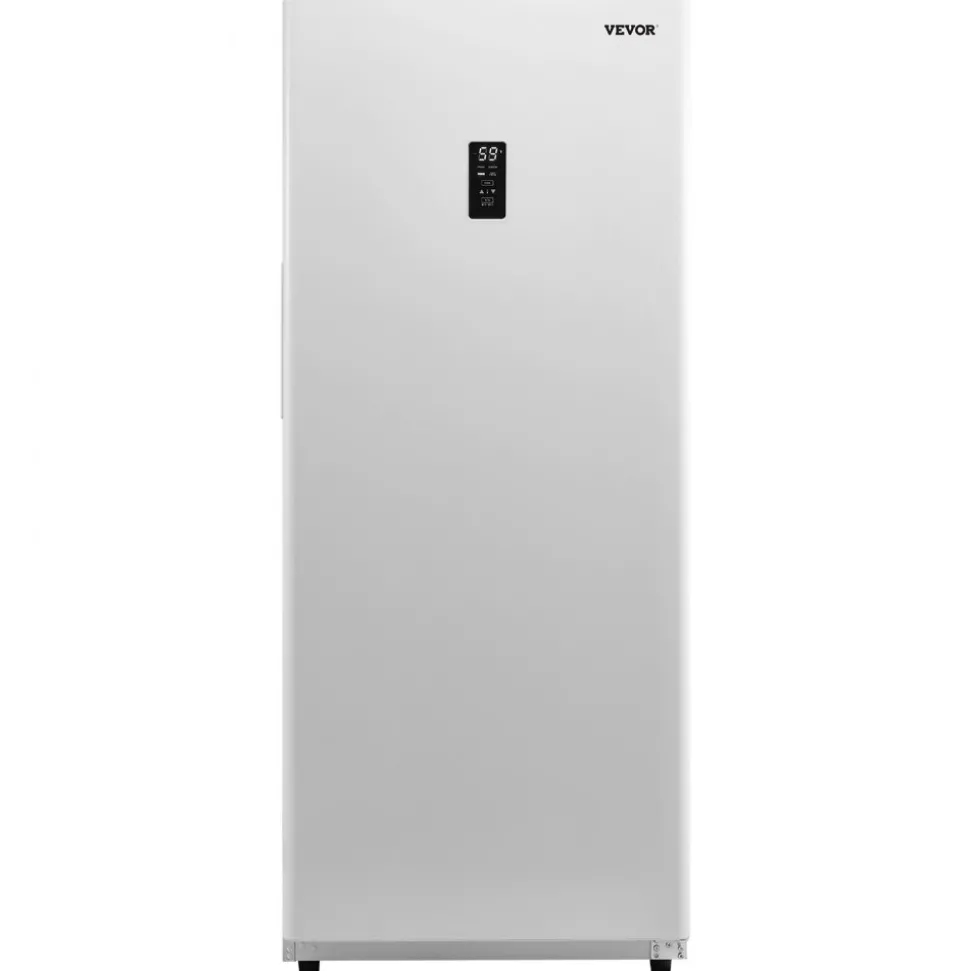 VEVOR Convertible Freezer/Refrigerator, 14 Cu.Ft Frost Free Upright Freezer with Temp Control Panel, Door Open too Long Alarm, Adjustable Shelves and LED, Standing Fridge for Kitchen, Office, Garage