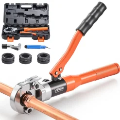 VEVOR Copper Pipe Crimping Tool, Hydraulic Driven Press Tool with 1/2