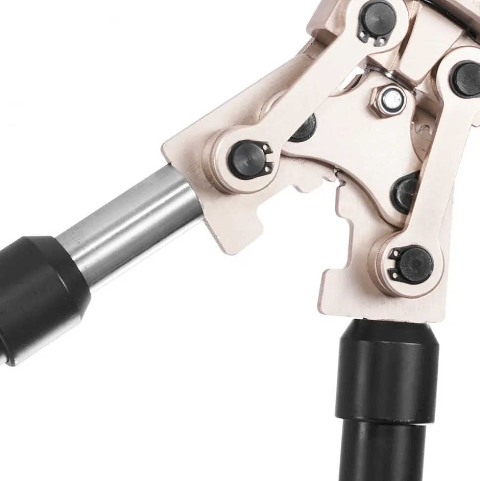 VEVOR Copper Press Tool Tube Fittings Crimping Kit, 360° Rotatable Press Crimper Tool with 1/2", 3/4", 1" Quick Change Jaws, Locking Pin & Extendable Handle, Meet ASTM B88 and B75 Standard