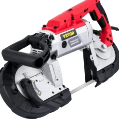 VEVOR Corded Band Saw, 5-Inch Cut Capacity, Variable Speed, Handheld, 10A Motor, for Metal, Wood, Tubing, Pipes, Rebar, Plastic