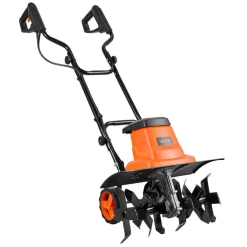 VEVOR Corded Electric Tiller, 14 Inch Tilling Width Garden Rototiller, 10-Amp Motor Heavy-Duty Tilling Machine, Cultivator with Steel Tines and Foldable Handle, for Lawn, Yard, and Gardening Care