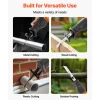 VEVOR Corded Reciprocating Saw, 120 Volt 6 Amp, 3000 SPM Variable Speed, 3/4 inch Stroke Length, Electric Reciprocating Saw with 8 Blades and Carrying Bag, for Wood, Metal, and Plastic Cutting