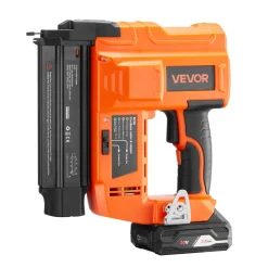 VEVOR Cordless Brad Nailer, 18 Gauge, 20V Battery Powered Nail Gun, with 500 pcs Nails, 2.0 Ah Li-ion Battery and Charger, Adjustable Nailing Depth, for Home Improvement, Woodworking, DIY Project