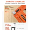 VEVOR Cordless Brad Nailer, 2-in-1 Nail Gun Staple Gun, 18 Gauge 5/8 inch, Includes 1000 Pcs Staples and 1000 Pcs Nails, with Battery and Charger, Non-Slip Rubber Grip, for Woodworking DIY Projects