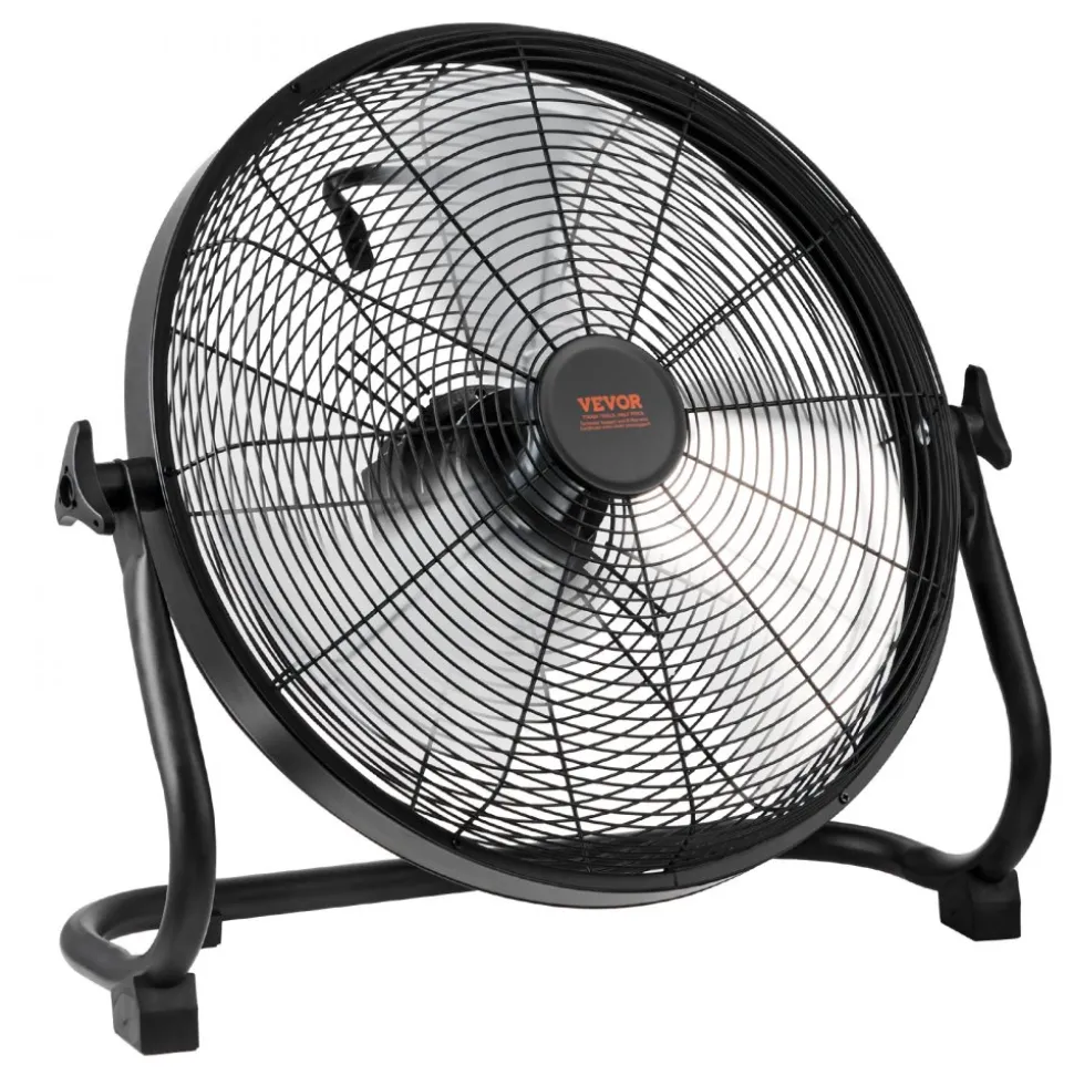VEVOR Cordless Fan 16 in, Portable Quiet Personal Fan for Home or Office, 360 Degree Manual Pivoting Head, Stepless Speed Regulation High Velocity Cordless Fan, Heavy Duty Metal Industrial Floor Fans