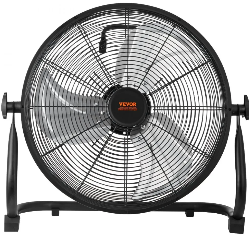 VEVOR Cordless Fan 16 in, Portable Quiet Personal Fan for Home or Office, 360 Degree Manual Pivoting Head, Stepless Speed Regulation High Velocity Cordless Fan, Heavy Duty Metal Industrial Floor Fans