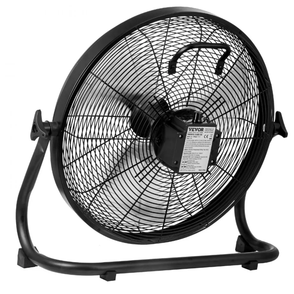 VEVOR Cordless Fan 16 in, Portable Quiet Personal Fan for Home or Office, 360 Degree Manual Pivoting Head, Stepless Speed Regulation High Velocity Cordless Fan, Heavy Duty Metal Industrial Floor Fans