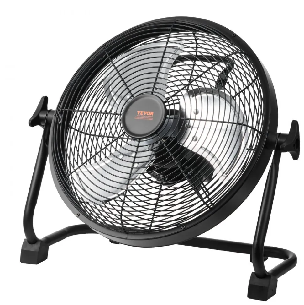 VEVOR Cordless Fan 12 in, Portable Quiet Personal Fan for Home or Office, 360 Degree Manual Pivoting Head, Stepless Speed Regulation High Velocity Cordless Fan, Heavy Duty Metal Industrial Floor Fans