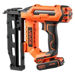 VEVOR Cordless Finish Nailer 20V 16GA Straight Cordless Nailer with Battery, Drives 1-1/4" to 2-1/2" Nails, with 1500 Nails, 2.0Ah Lithium-Ion Battery and Charger, with Ergonomic Handle, Lightweight