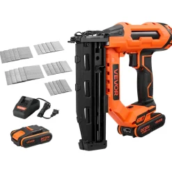 VEVOR Cordless Finish Nailer 20V 16GA Straight Cordless Nailer with Battery, Drives 1-1/4