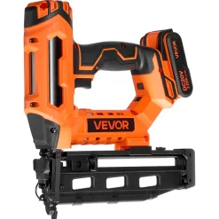 VEVOR Cordless Finish Nailer 20V 16GA Straight Cordless Nailer with Battery, Drives 1-1/4