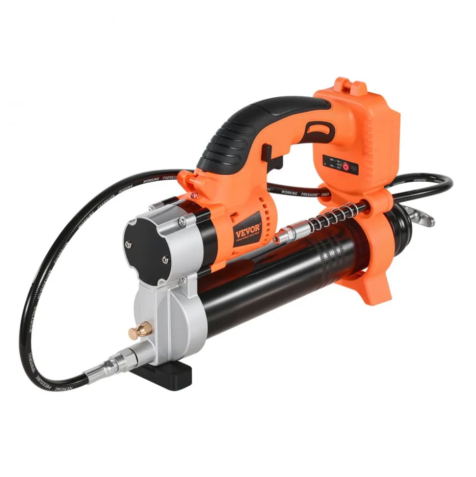 VEVOR Cordless Grease Gun, 8000 PSI Max Pressure, Electric Grease Gun with LED Light & 35.4-inch Long Hose, Compatible with 18V Makita Batteries, Suitable for Greasing Vehicles or Machines(Tool Only)