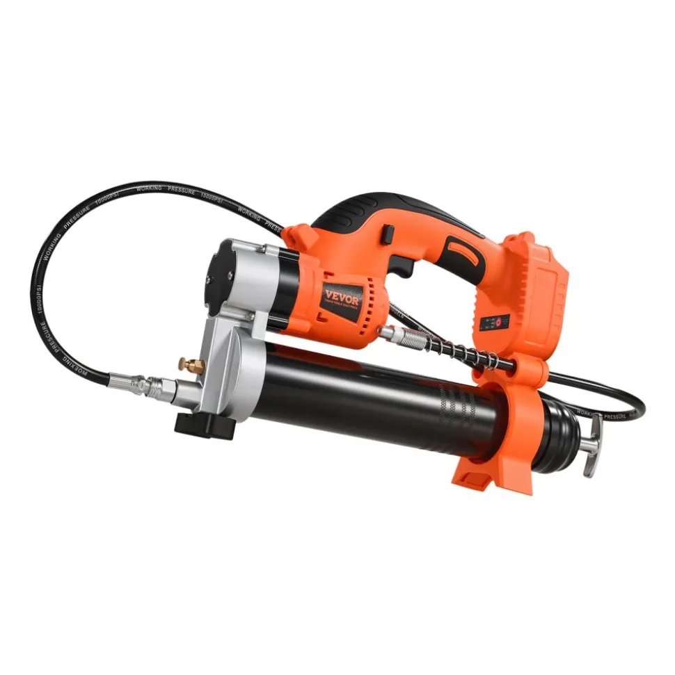 VEVOR Cordless Grease Gun, 8000 PSI Max Pressure, Electric Grease Gun with LED Light & 35.4-inch Long Hose, Compatible with 18V Makita Batteries, Suitable for Greasing Vehicles or Machines(Tool Only)
