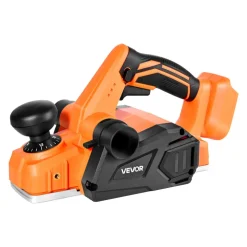 VEVOR Cordless Handheld Planer, 3-1/4-Inch Cut Width, 15000 RPM Electric Hand Wood Planer with Brushless Motor, Adjustable Cut Depth for Woodworking, Compatible with VEVOR 18V Battery (Bare Tool Only)