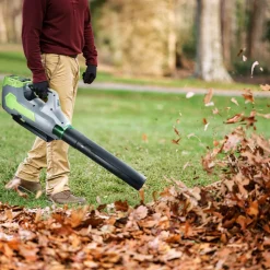 VEVOR Cordless Leaf Blower, 60V Powerful Electric Leaf Blower with 5.0Ah Battery, Fast Charging & Quiet Operation, 3 Speed Control, 650 CFM/125 MPH Lightweight Powered Blowers for Leaves Lawn Care