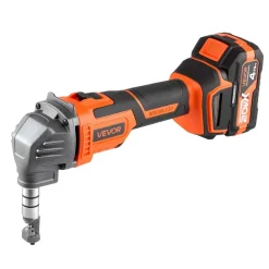 VEVOR Cordless Metal Nibbler, with 20 V 4000 mAh Battery, 2200 RPM Efficient Brushless Motor, Electric Nibbler Metal Cutter with Plastic Carrying Case for Cutting Steel Sheet and Aluminum Sheet