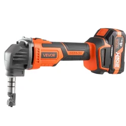 VEVOR Cordless Metal Nibbler, with 20 V 4000 mAh Battery, 2200 RPM Efficient Brushless Motor, Electric Nibbler Metal Cutter with Plastic Carrying Case for Cutting Steel Sheet and Aluminum Sheet