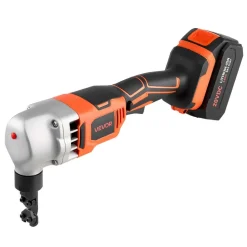 VEVOR Cordless Metal Nibbler, with 18 V 4000 mAh Battery, 1200 RPM Brushless Motor, Electric Nibbler Metal Cutter with Plastic Carrying Case for Cutting Stainless Steel, Aluminum, and Copper Sheet