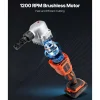 VEVOR Cordless Metal Nibbler, with 18 V 2000 mAh Battery, 1200 RPM Brushless Motor, Electric Nibbler Metal Cutter with Plastic Carrying Case for Cutting Stainless Steel, Aluminum, and Copper Sheet