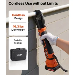 VEVOR Cordless Mini Press Tool, 18V Electric Pipe Crimping Tool for 1/2