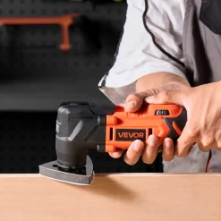 VEVOR Cordless Oscillating Tool, 20V Multitool Oscillating Tool with 6 Variable Speeds 8500 - 17000 OPM, 3.2° Oscillating Angle, 8PCS Saw Accessories & LED Work Light (Battery Pack Not Included)
