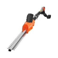 VEVOR Cordless Pole Hedge Trimmer, 20V Electric Bush Trimmer Kit with 18 Inch Double-Edged Steel Blade, 74-94 Inches Telescoping Design for High Branches (2.0Ah Battery and Fast Charger Included)