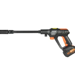 VEVOR Cordless Pressure Washer, 652-PSI 1.1 GPM Portable Power Cleaner, Handheld High-Pressure Car Washer Gun with 4.0Ah Battery, Charger, 6-in-1 Nozzle, for Home/Floor Cleaning & Watering