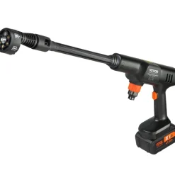 VEVOR Cordless Pressure Washer, 580-PSI 1.1 GPM Portable Power Cleaner, Handheld High-Pressure Car Washer Gun with 4.0Ah Battery, Charger, 6-in-1 Nozzle, for Home/Floor Cleaning & Watering