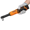 VEVOR Cordless Ratchet Wrench, 3/8 inch Drive, 230 RPM, up to 88 ft-lbs of Torque, Battery Powered Electric Ratchet Wrench Set with Two 2.0Ah Batteries, Charger, Sockets, Adaptors and Cloth Bag