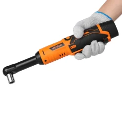 VEVOR Cordless Ratchet Wrench, 3/8 inch Drive, 230 RPM, up to 88 ft-lbs of Torque, Battery Powered Electric Ratchet Wrench Set with Two 2.0Ah Batteries, Charger, Sockets, Adaptors and Cloth Bag