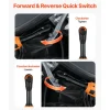 VEVOR Cordless Ratchet Wrench, 3/8 inch Drive, 230 RPM, up to 66 ft-lbs of Torque, Battery Powered Electric Ratchet Wrench Set with Two 2.0Ah Batteries, Charger, Sockets, Adaptors and Cloth Bag