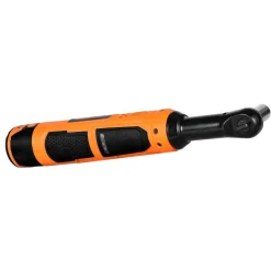 VEVOR Cordless Ratchet Wrench, 3/8 inch Drive, 230 RPM, up to 33 ft-lbs of Torque, Battery Powered Electric Ratchet Wrench Set with Two 2.0Ah Batteries, Charger, Sockets, Adaptor and Carrying Case
