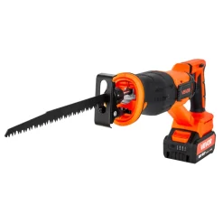 VEVOR Cordless Reciprocating Saw, 20 V, 3000 SPM Variable Speed, 1 inch Stroke Length, Electric Reciprocating Saw with Battery, Charger, 8 Blades, and Carrying Bag, for Wood and Plastic Cutting