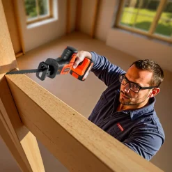 VEVOR Cordless Reciprocating Saw, 20 V, 3000 SPM Variable Speed, 1 inch Stroke Length, Electric Reciprocating Saw with Battery, Charger, 8 Blades, and Carrying Bag, for Wood, Metal and Plastic Cutting