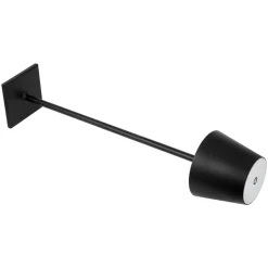 VEVOR Cordless Table Lamp, 2-Pack, 5200mAh Built-in Rechargeable Battery Desk Lamp, Stepless Dimming Up, 3 Adjustable Heights, Detachable Lampshade for Bottle, Restaurant, Bedroom, Outdoor, Black