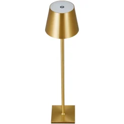 VEVOR Cordless Table Lamp, 2-Pack, 5200mAh Built-in Rechargeable Battery Desk Lamp, Stepless Dimming Up, 3 Adjustable Heights, Detachable Lampshade for Bottle, Restaurant, Bedroom, Outdoor, Gold