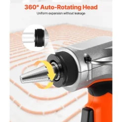 VEVOR Cordless Tube Expander, 20V Max Electric Tubing Expansion Tool for 1/2