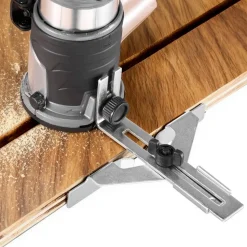 VEVOR Cordless Wood Router, 18V Brushless, Compact Variable Speed Palm Router with Fixed Base, 1/4-Inch Collet, Edge Trimmer Tool for Woodworking, Compatible with Makita 18V Batteries (No Battery)