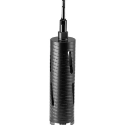 VEVOR Core Drill Bit, 3 inch Diameter, 9-1/2 inch Drilling Depth, 5/8-11 Internal Thread, Diamond Dry Coring Bit with 3 Adapters, Pilot Drill and Hex Wrench, for Concrete, Red Bricks, and Masonry